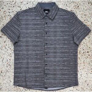 PTO Men's Button‎ Up Short Sleeve Shirt Size Small